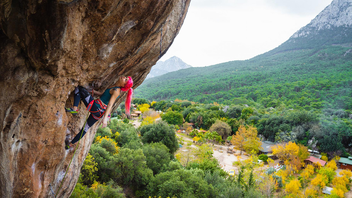 Lonża via-ferrata Ocun CAPTUR PRO - red